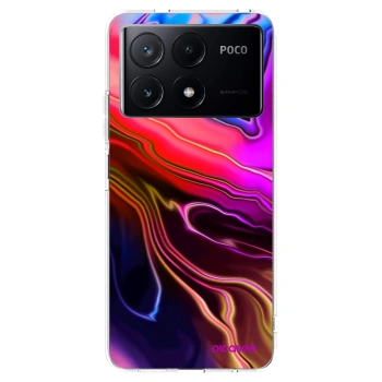 Picasee silikónový prehľadný obal pre Xiaomi Poco X6 Pro - Electric