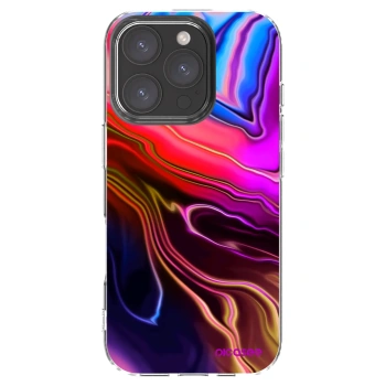 Picasee silikónový prehľadný obal pre Apple iPhone 16 Pro - Electric