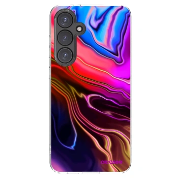 Picasee silikónový prehľadný obal pre Samsung Galaxy S24 FE S721B - Electric