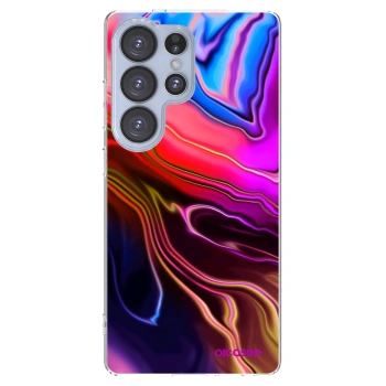 Picasee silikónový prehľadný obal pre Samsung Galaxy S25 Ultra 5G - Electric