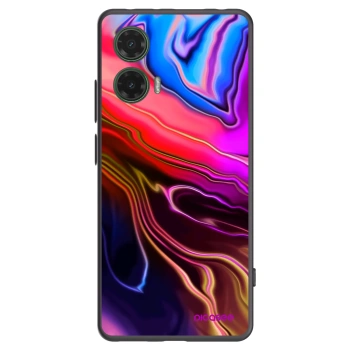 Picasee silikónový čierny obal pre Motorola Moto G35 5G - Electric