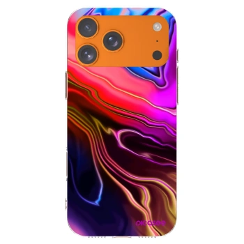 Picasee silikónový prehľadný obal pre Apple iPhone 17 Pro Max - Electric
