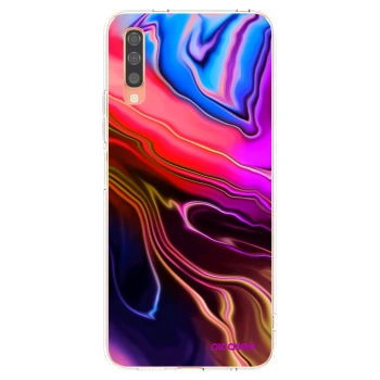 Picasee silikónový prehľadný obal pre Samsung Galaxy A70 A705F - Electric
