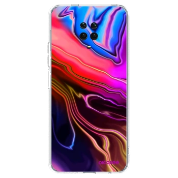 Picasee silikónový prehľadný obal pre Xiaomi Redmi Note 9 Pro - Electric