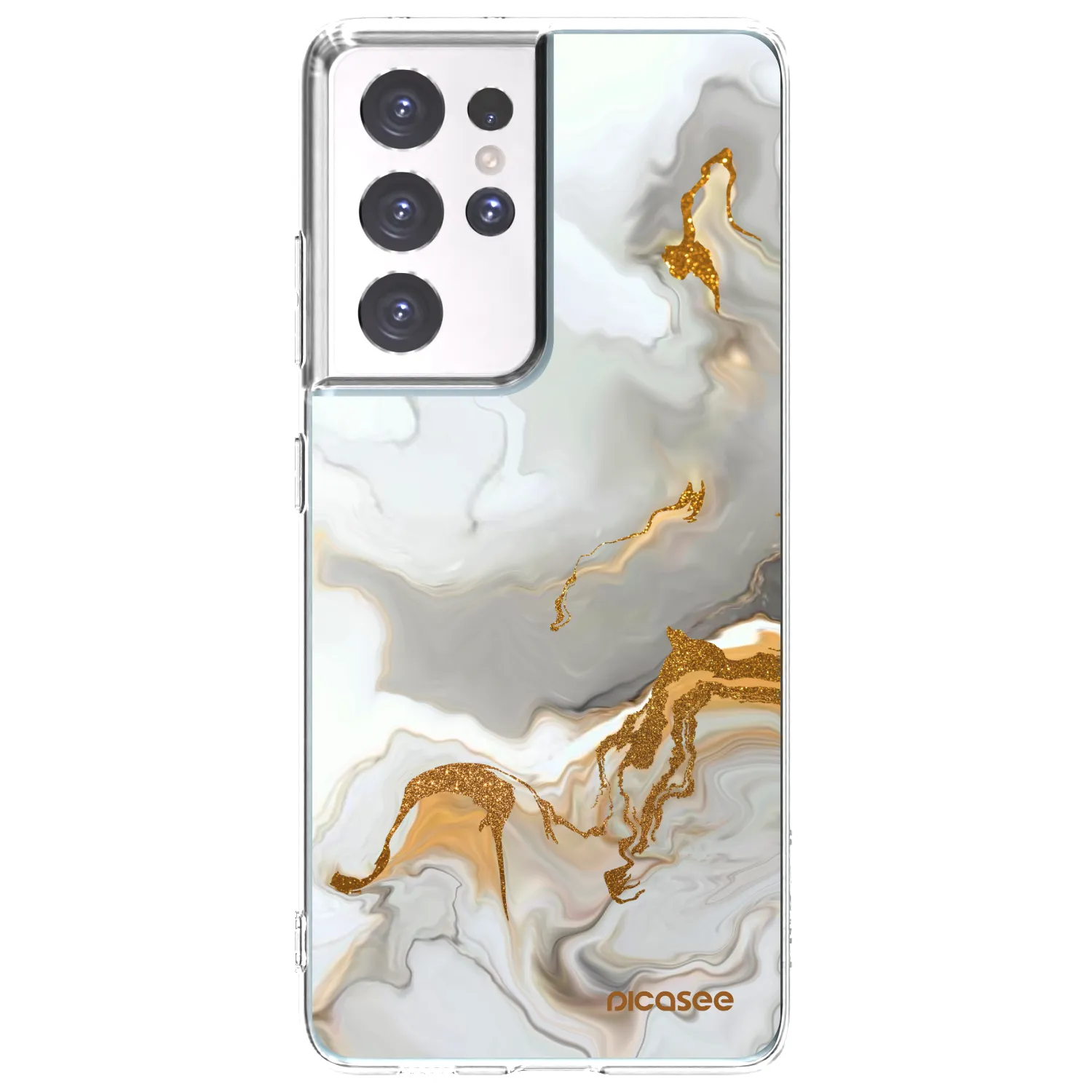 Picasee silikónový prehľadný obal pre Samsung Galaxy S21 Ultra 5G G998B - Her