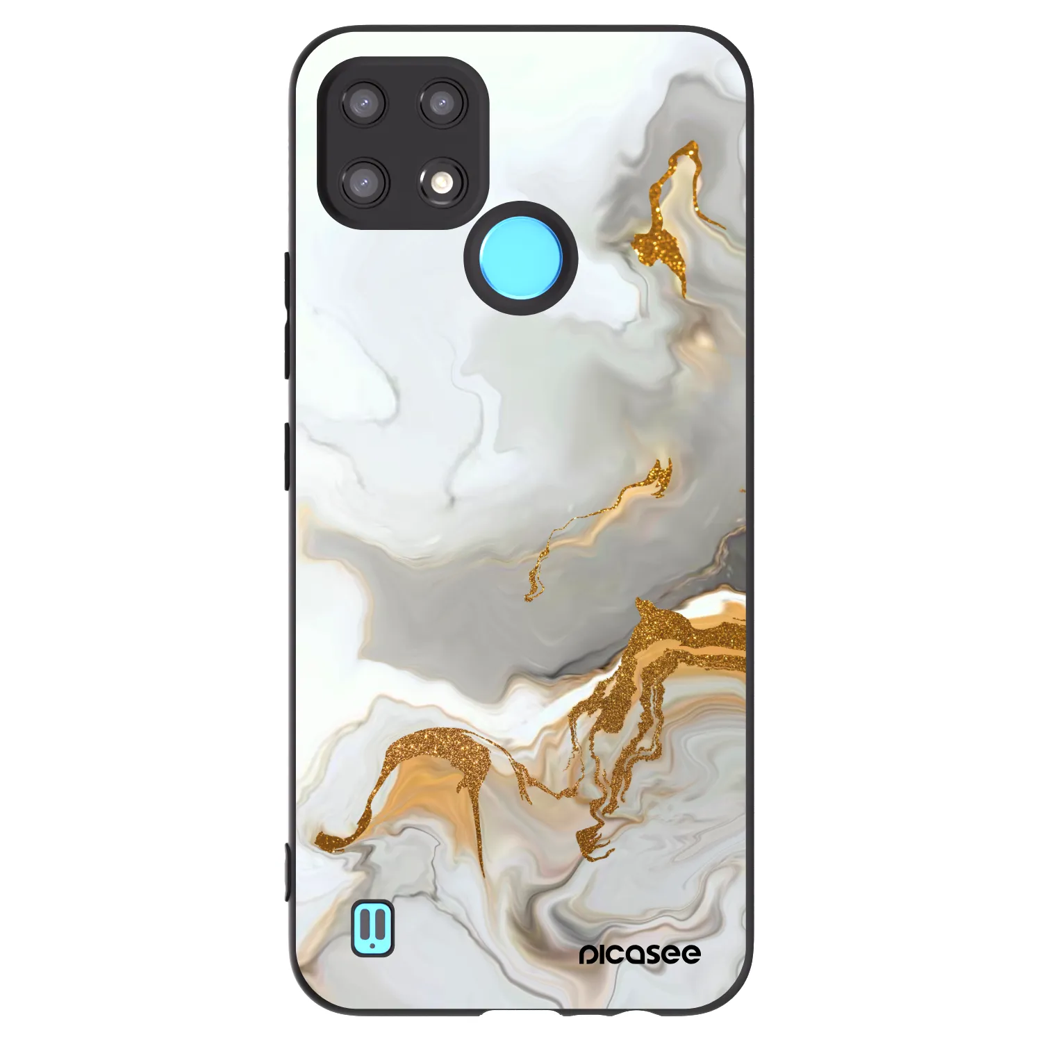 Picasee silikónový čierny obal pre Realme C21 - Her