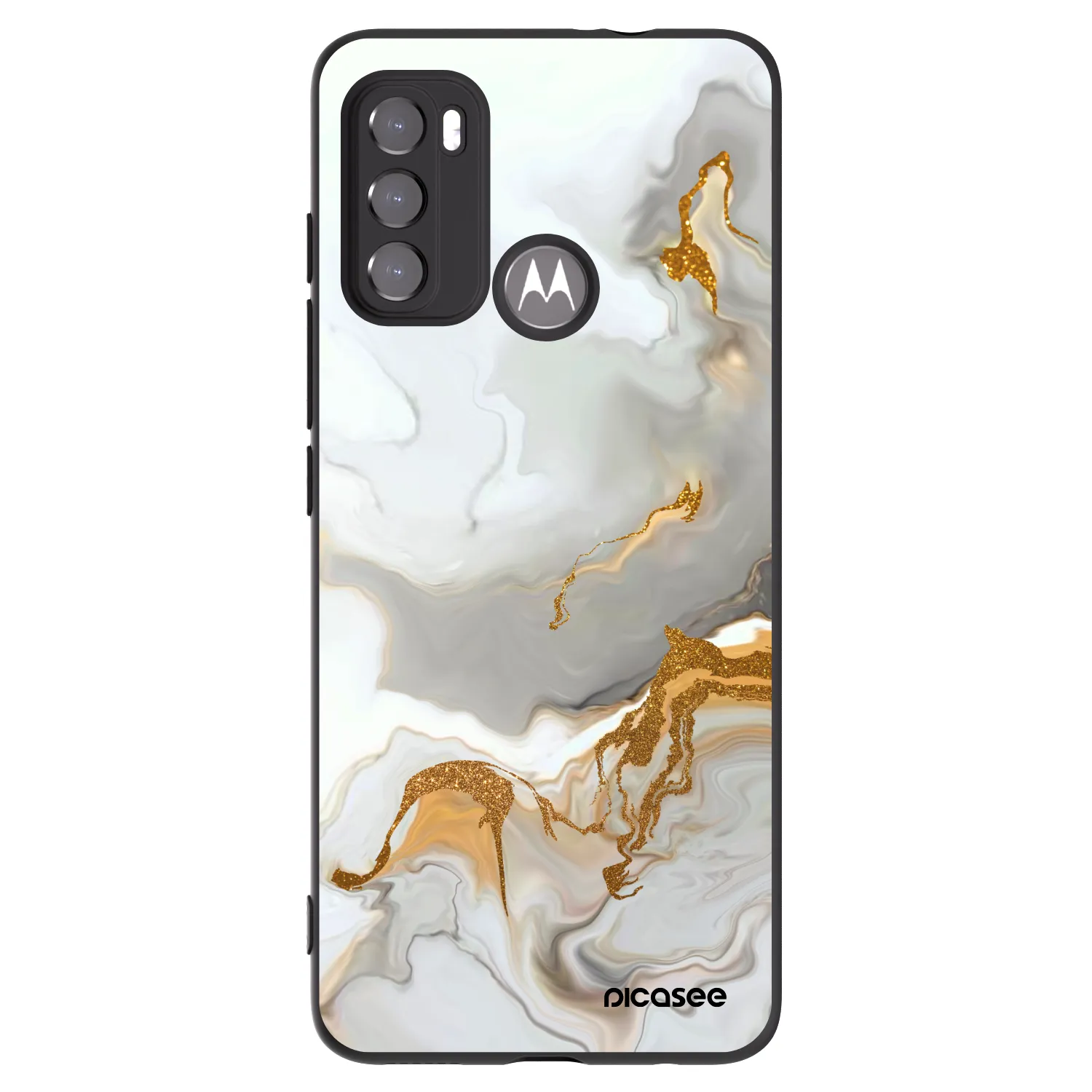 Picasee silikónový čierny obal pre Motorola Moto G60 - Her
