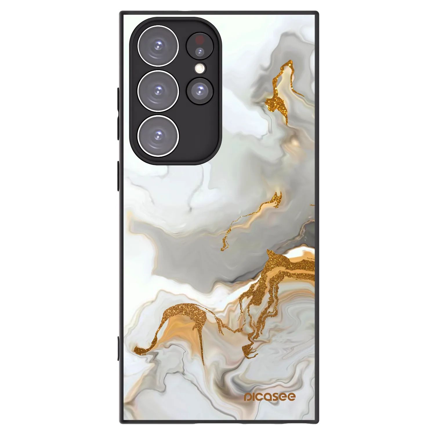 Picasee silikónový čierny obal pre Samsung Galaxy S23 Ultra 5G - Her