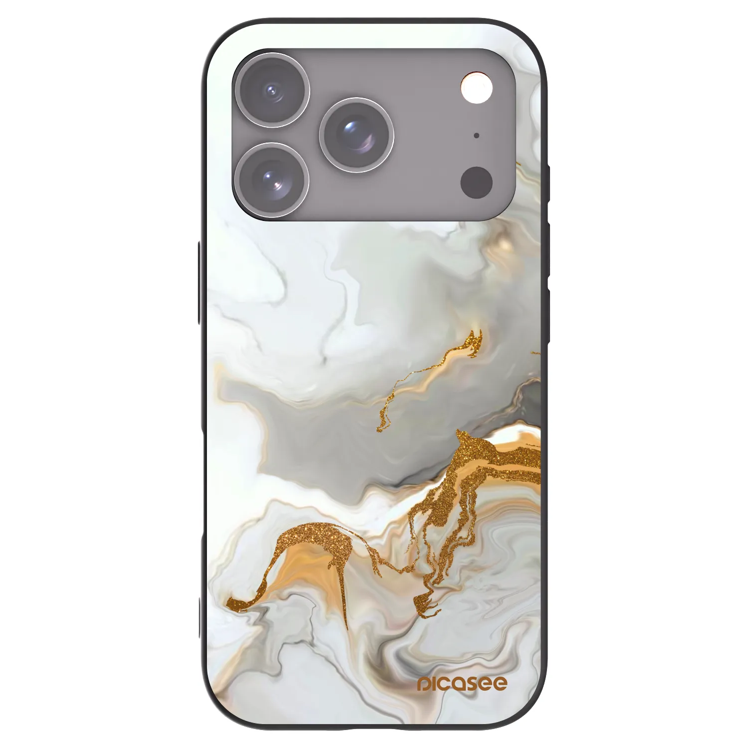 Picasee silikónový čierny obal pre Apple iPhone 17 Pro - Her