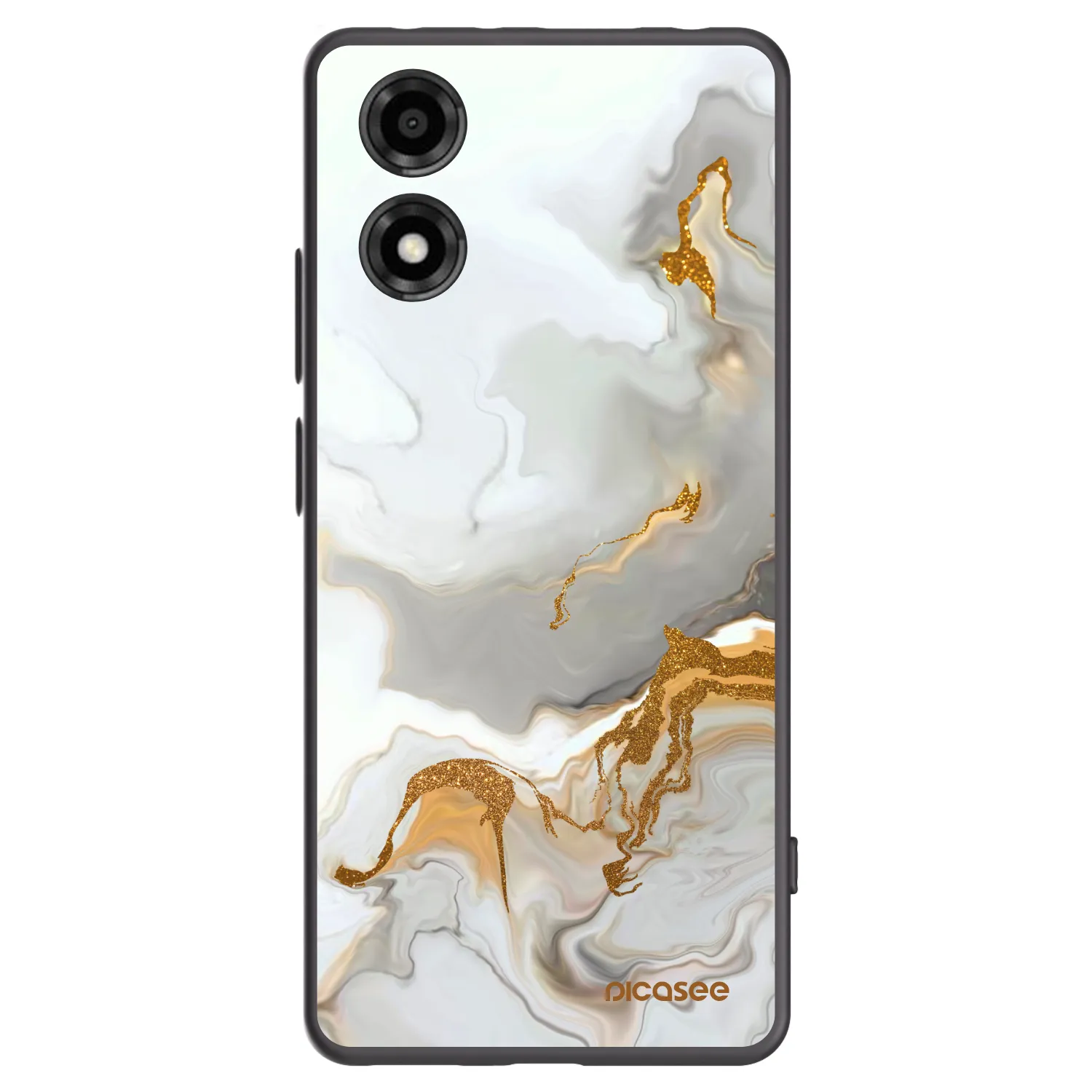 Picasee silikónový čierny obal pre Motorola Moto E14 - Her