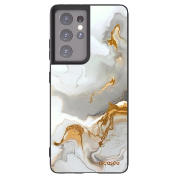 Picasee silikónový čierny obal pre Samsung Galaxy S21 Ultra 5G G998B - Her