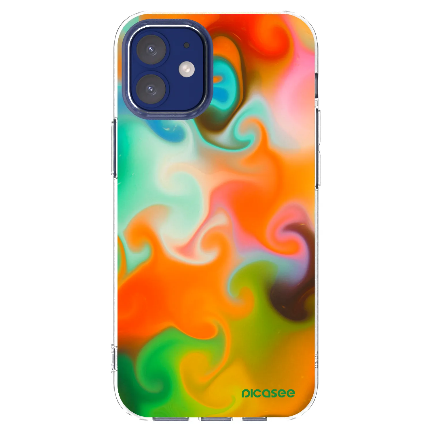 Picasee silikónový prehľadný obal pre Apple iPhone 12 mini - Juice