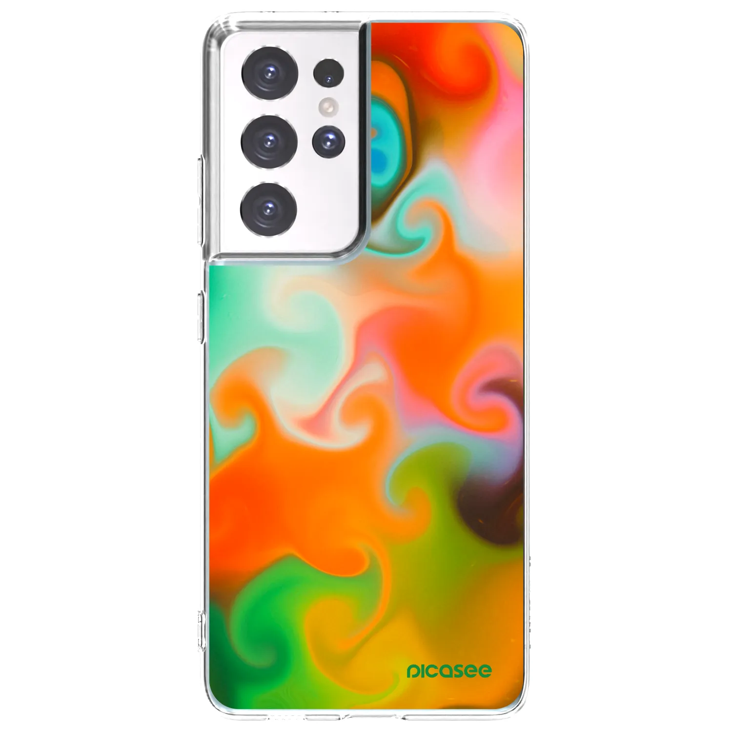 Picasee silikónový prehľadný obal pre Samsung Galaxy S21 Ultra 5G G998B - Juice