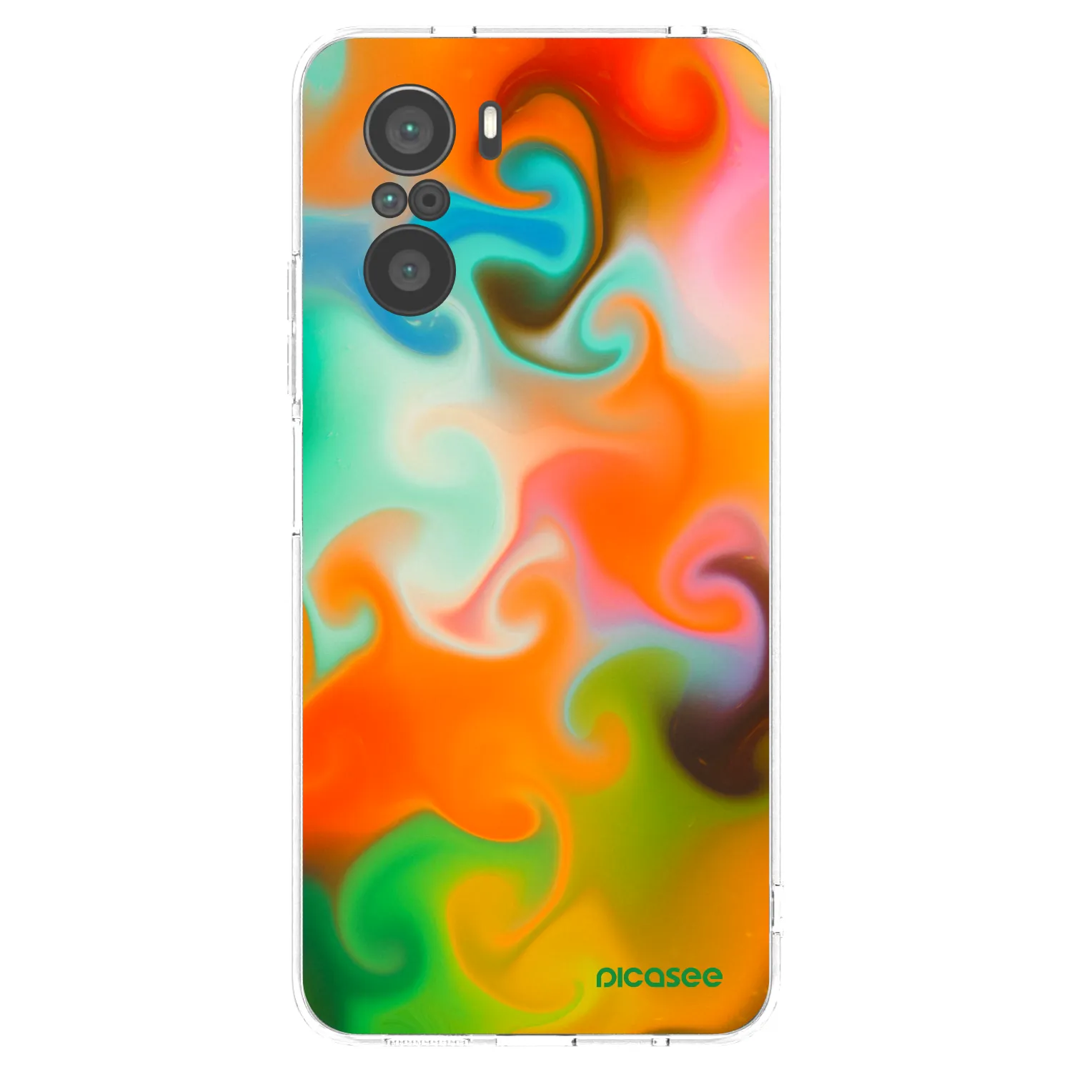 Picasee silikónový prehľadný obal pre Xiaomi Poco F3 - Juice