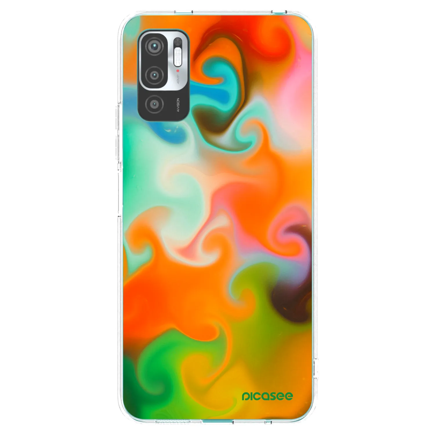 Picasee silikónový prehľadný obal pre Xiaomi Redmi Note 10 5G - Juice