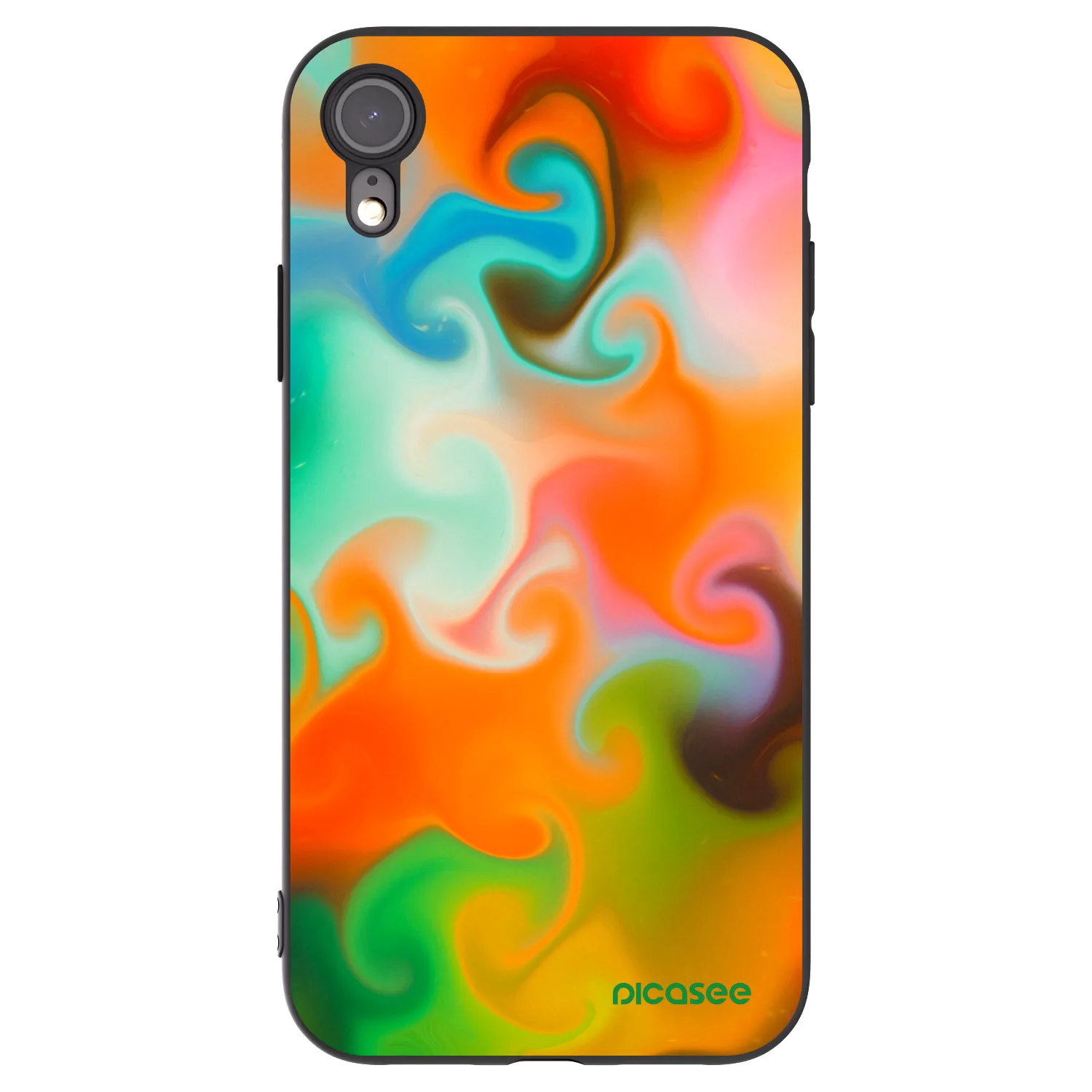 Picasee silikónový čierny obal pre Apple iPhone XR - Juice