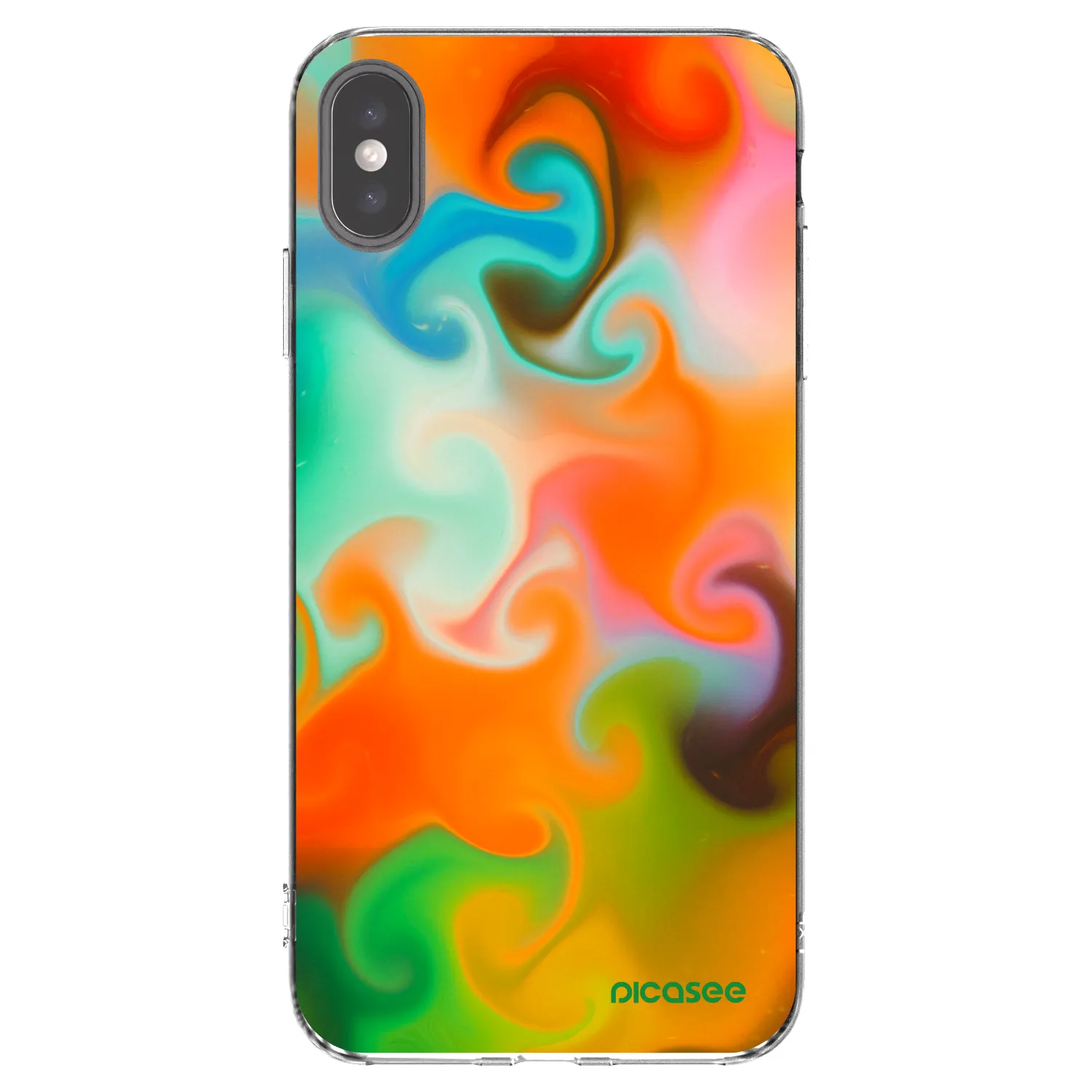 Picasee silikónový prehľadný obal pre Apple iPhone XS Max - Juice