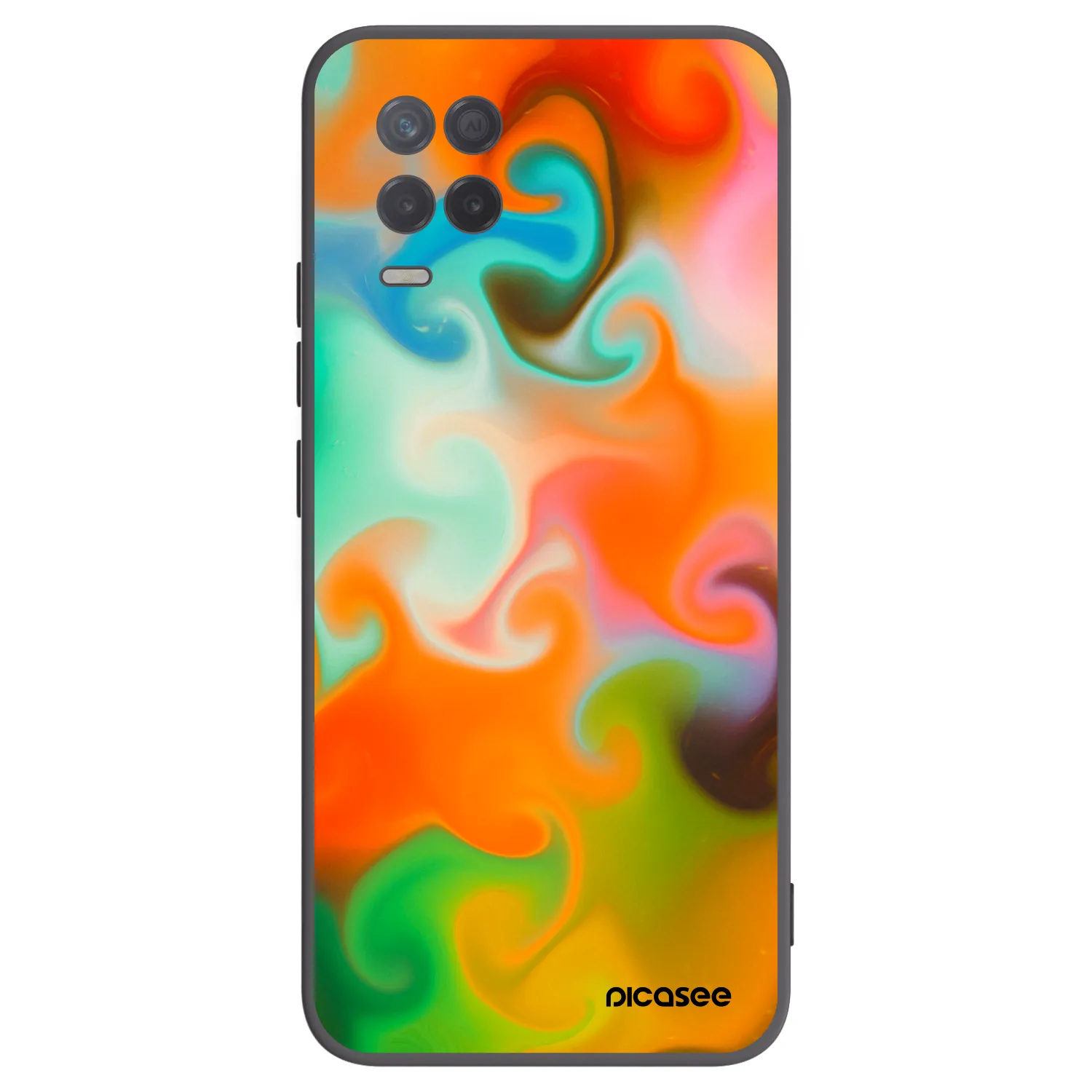 Picasee silikónový čierny obal pre Realme 8 5G - Juice