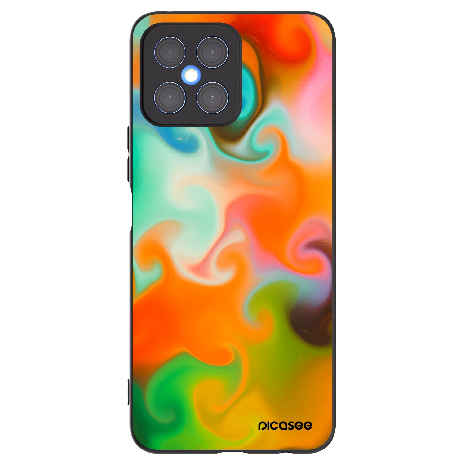 Picasee silikónový čierny obal pre Honor X8 4G - Juice