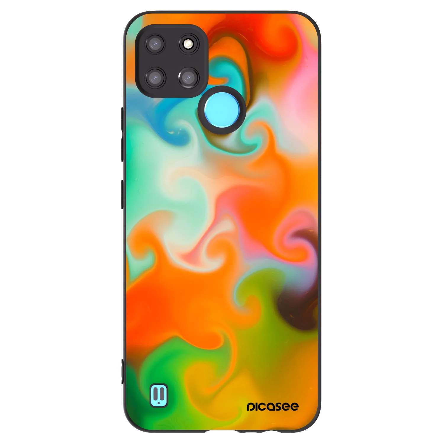 Picasee silikónový čierny obal pre Realme C21Y - Juice