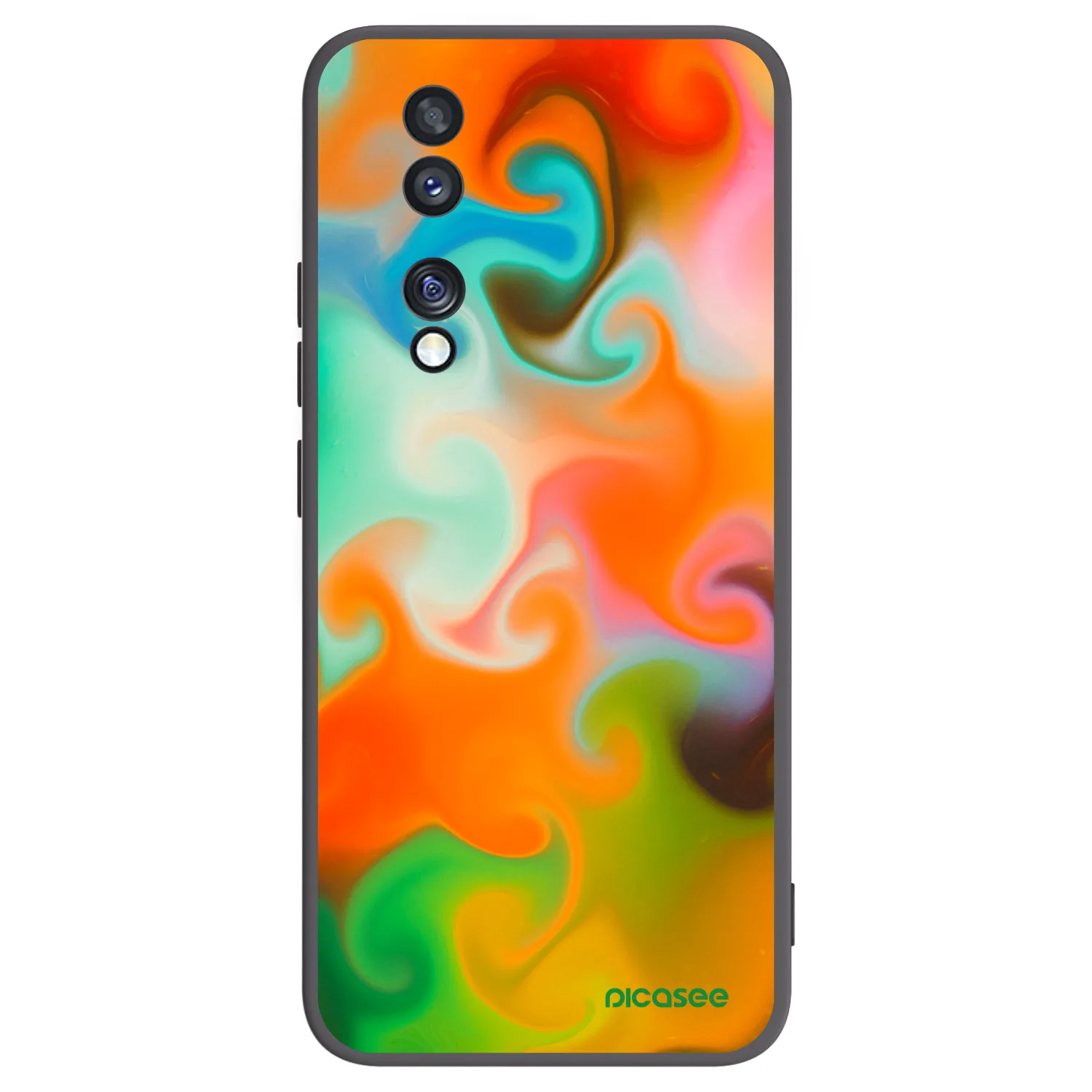 Picasee silikónový čierny obal pre Honor 70 - Juice