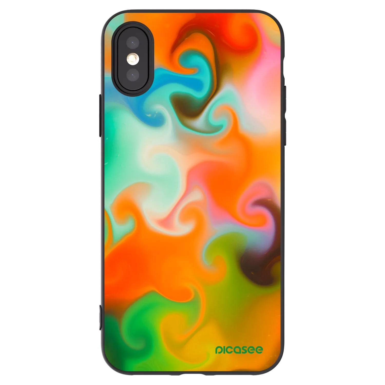 Picasee silikónový čierny obal pre Apple iPhone X/XS - Juice