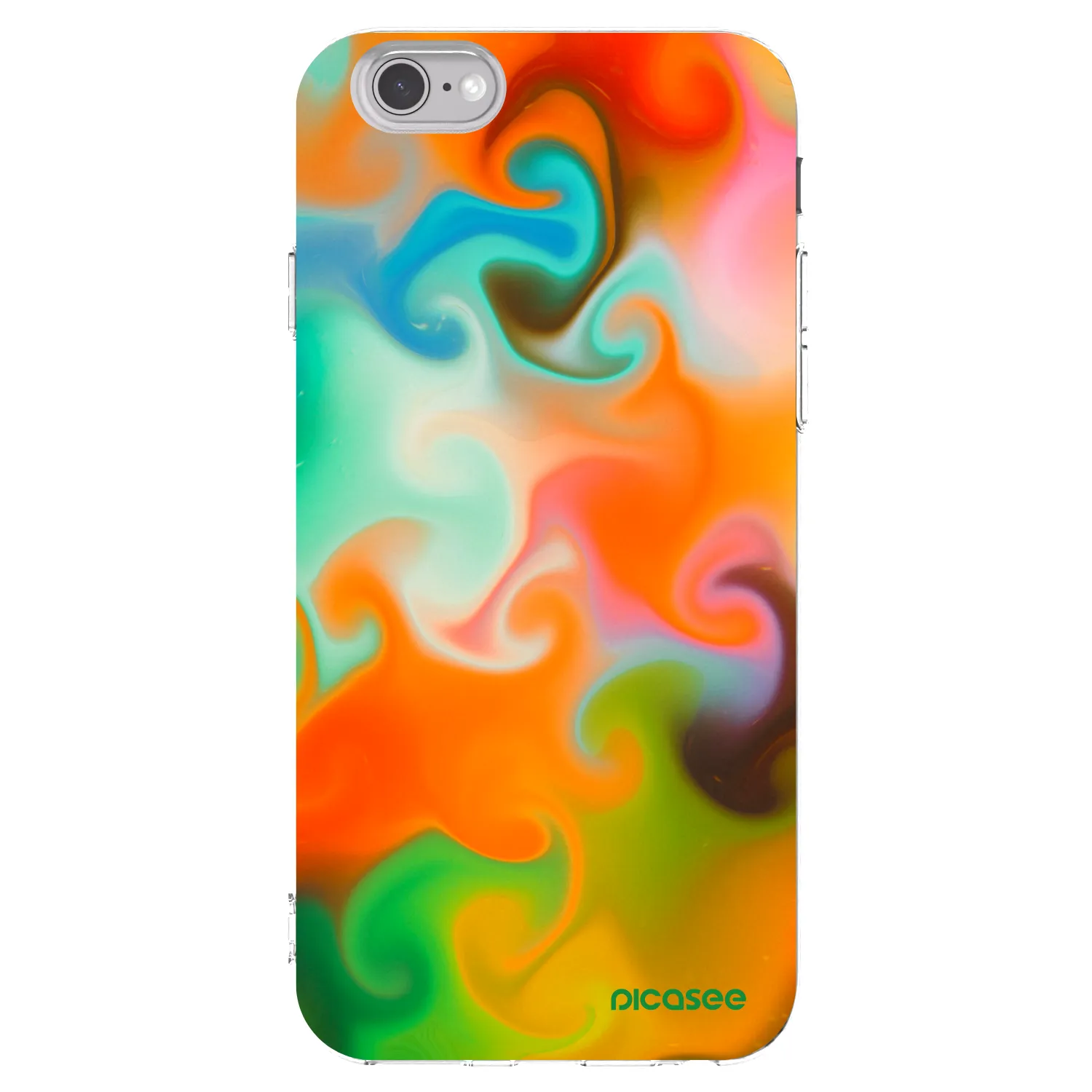Picasee silikónový prehľadný obal pre Apple iPhone 6/6S - Juice