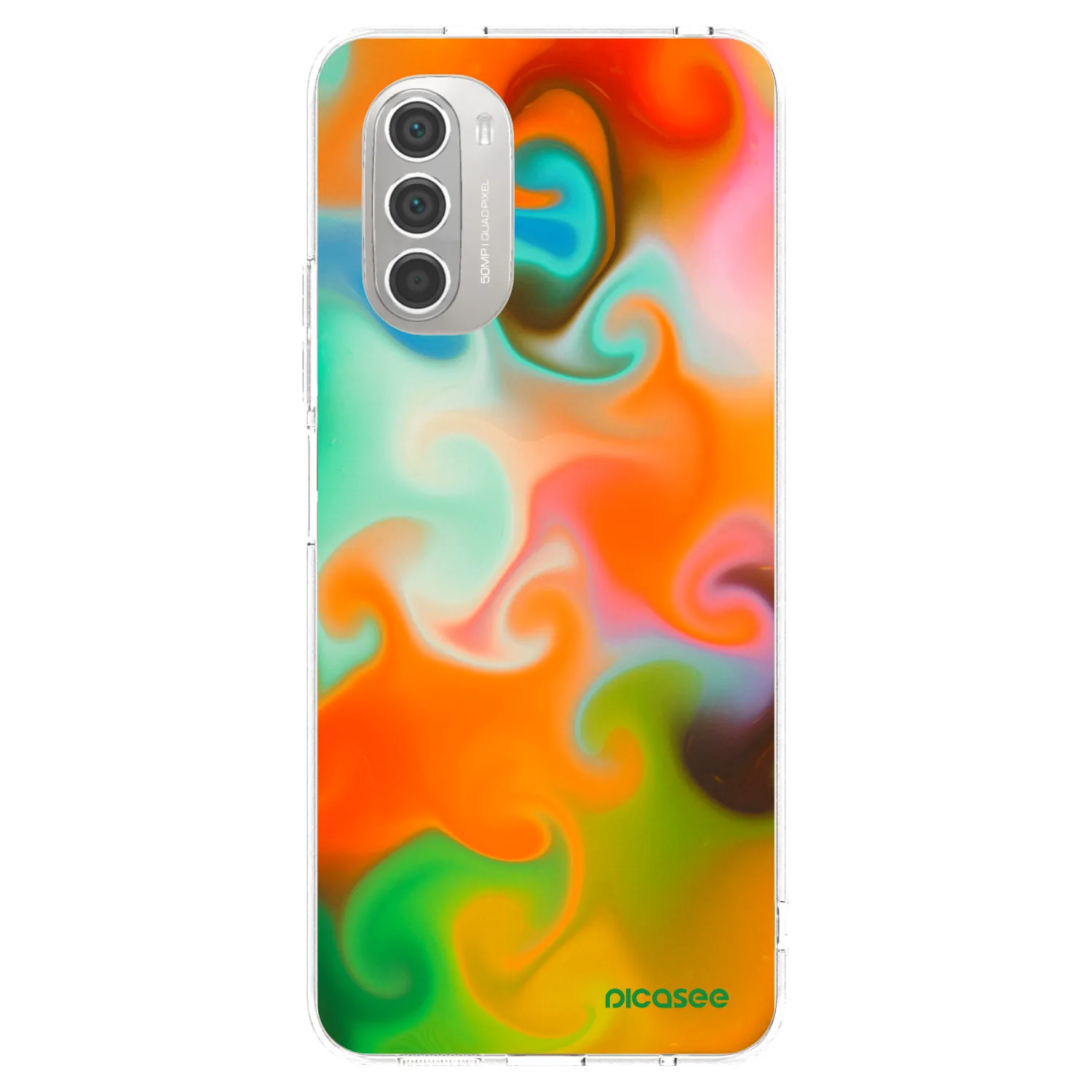 Picasee silikónový prehľadný obal pre Motorola Moto G51 - Juice