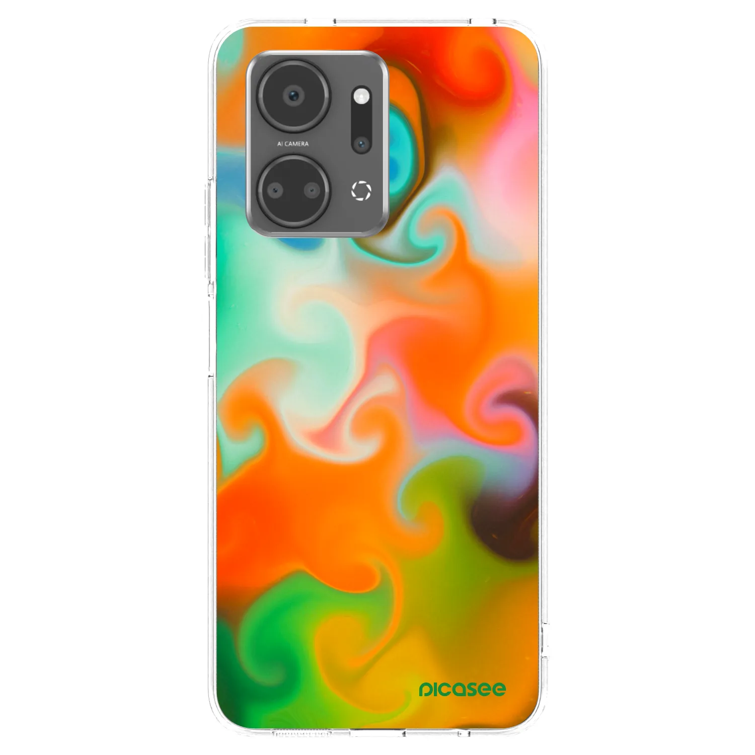 Picasee silikónový prehľadný obal pre Honor X7a - Juice