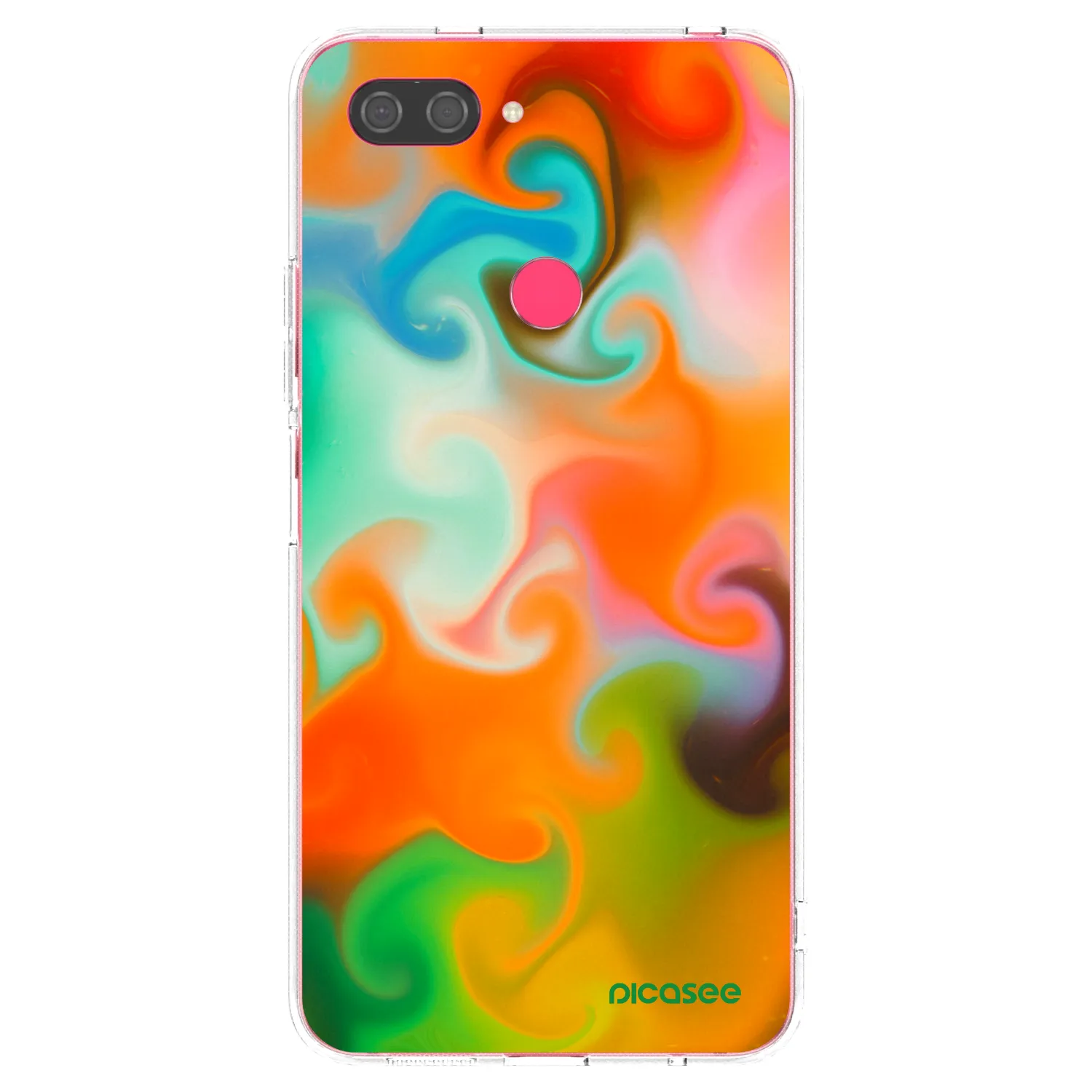 Picasee silikónový prehľadný obal pre Xiaomi Mi 8 Lite - Juice