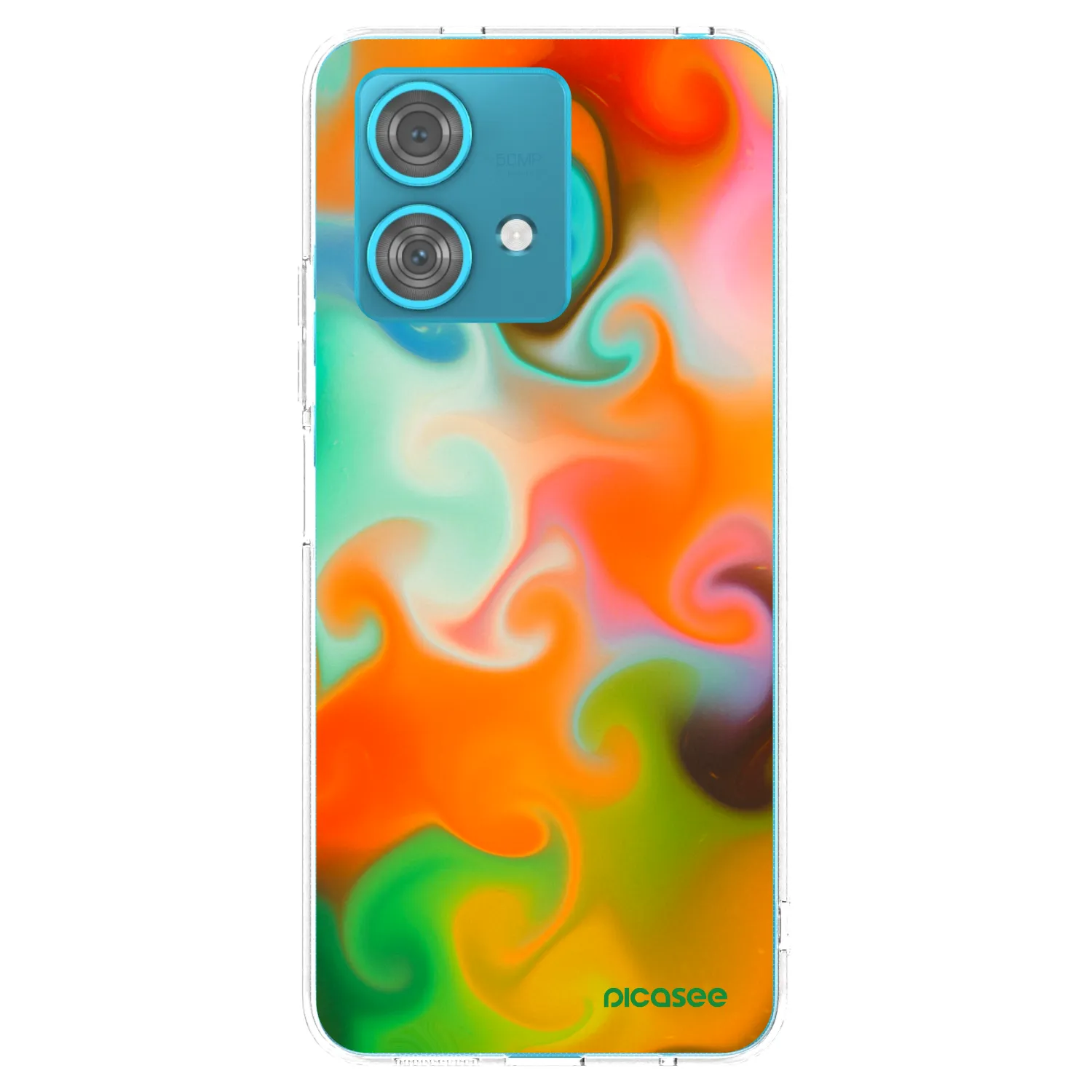 Picasee silikónový prehľadný obal pre Motorola Edge 40 Neo - Juice