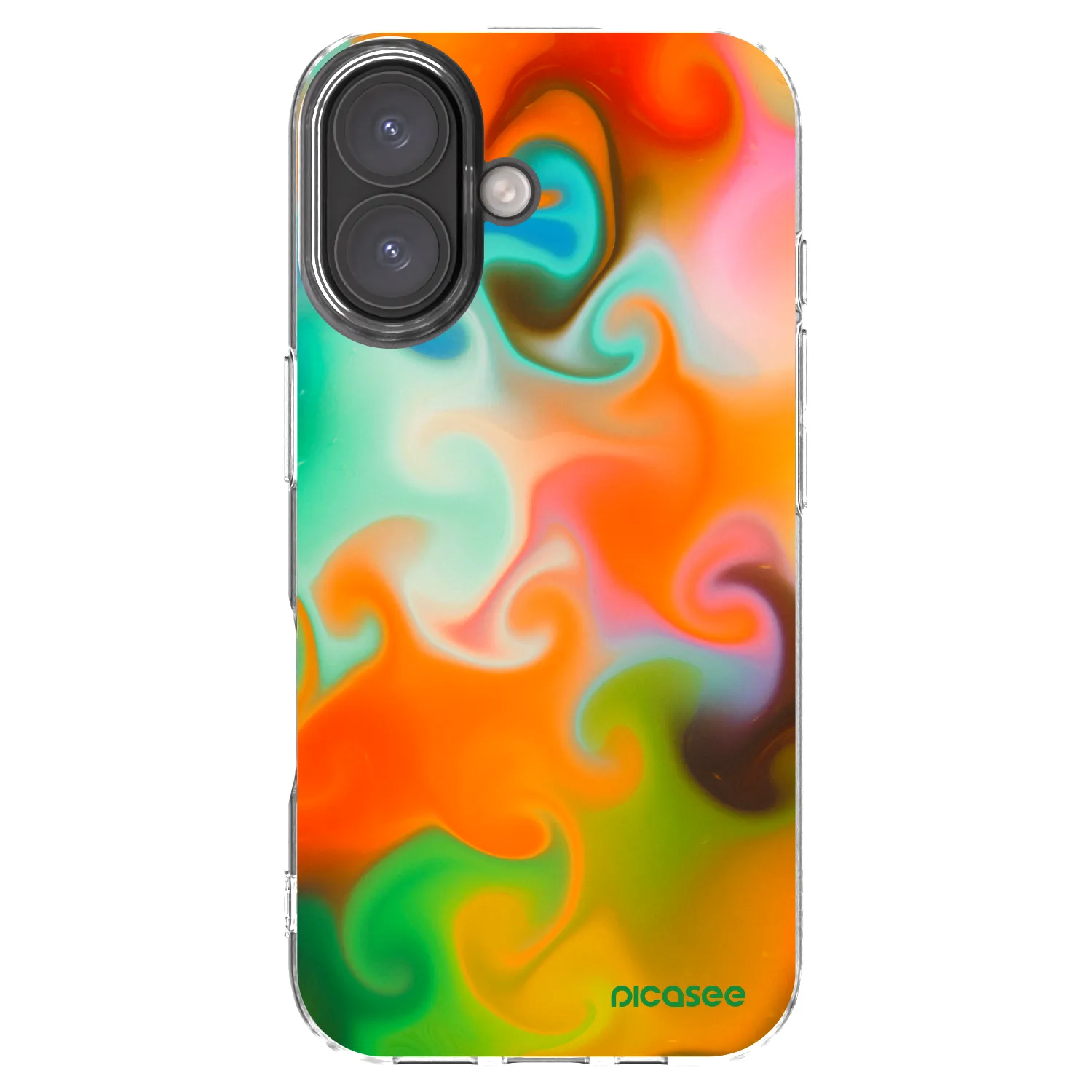 Picasee silikónový prehľadný obal pre Apple iPhone 16 - Juice