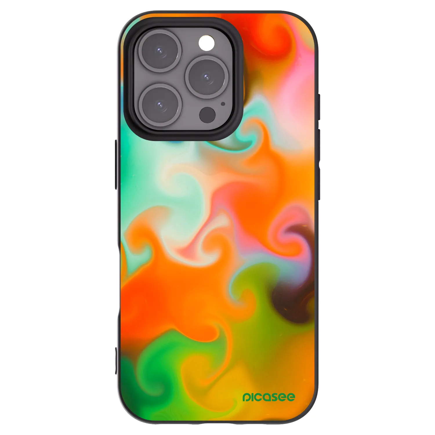 Picasee silikónový čierny obal pre Apple iPhone 16 Pro - Juice