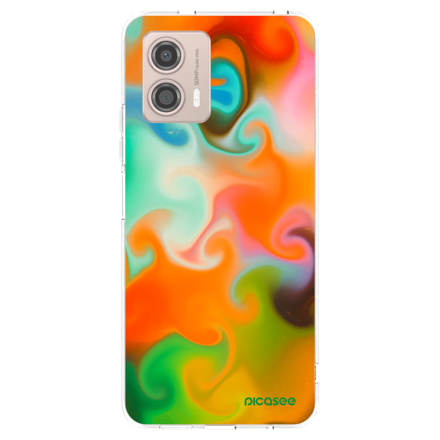 Picasee silikónový prehľadný obal pre Motorola Moto G53 5G - Juice
