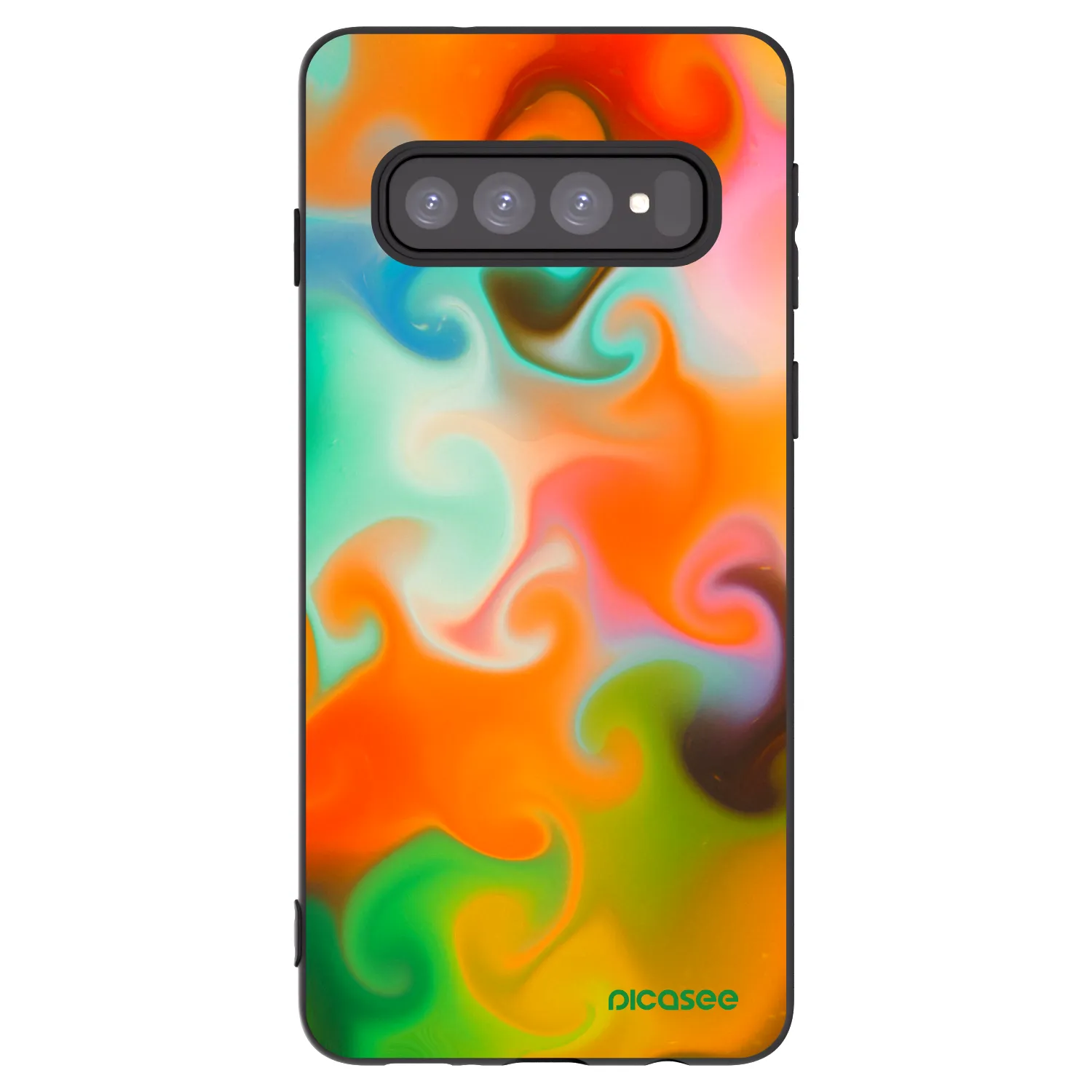 Picasee silikónový čierny obal pre Samsung Galaxy S10 G973 - Juice