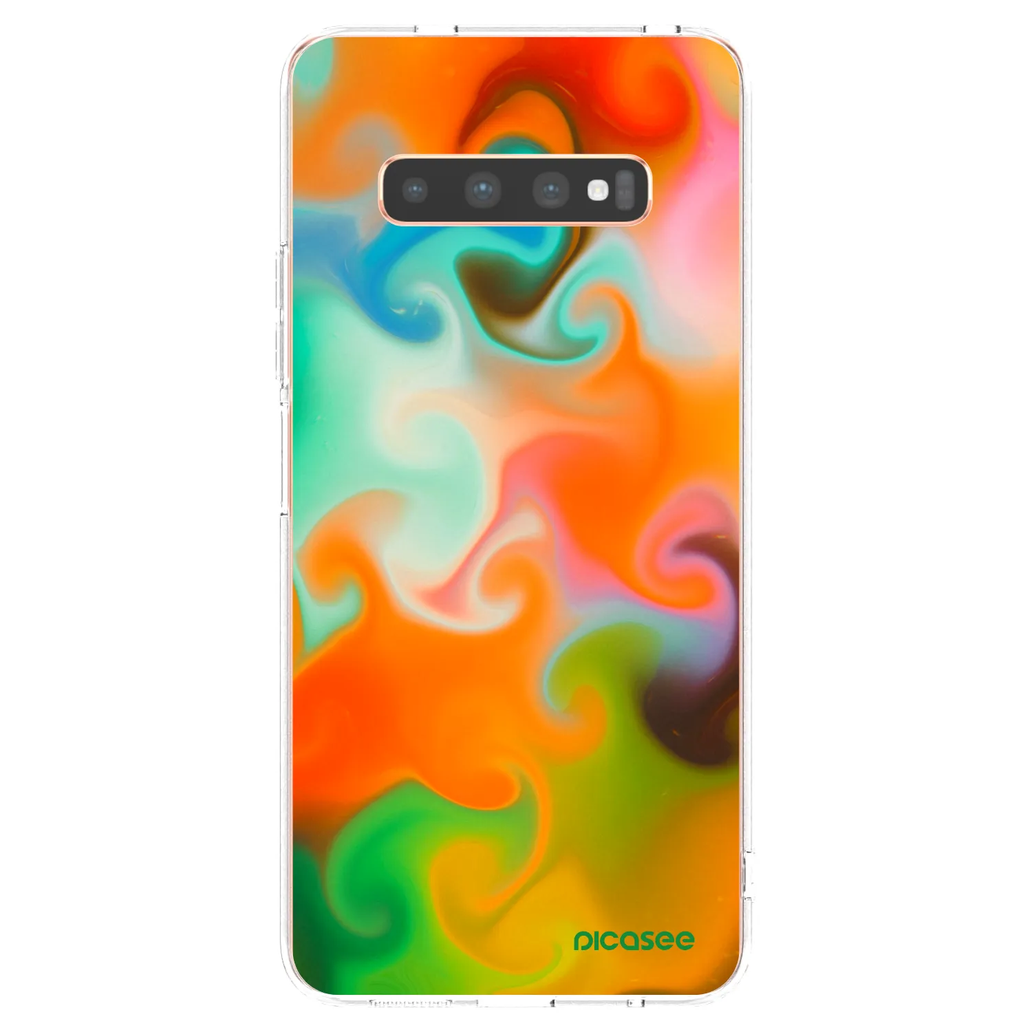 Picasee silikónový prehľadný obal pre Samsung Galaxy S10 Plus G975 - Juice