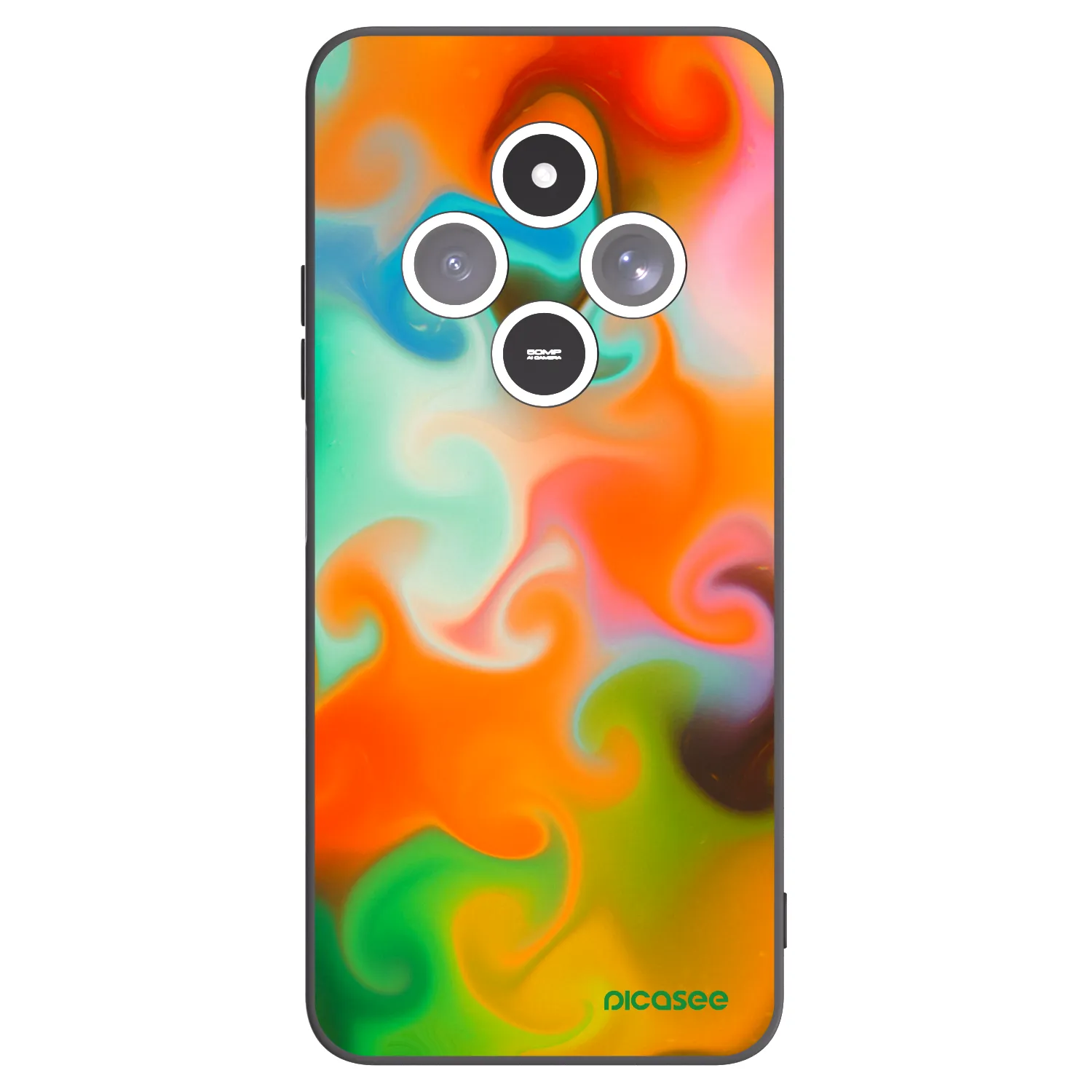 Picasee silikónový čierny obal pre Xiaomi Redmi 14C - Juice