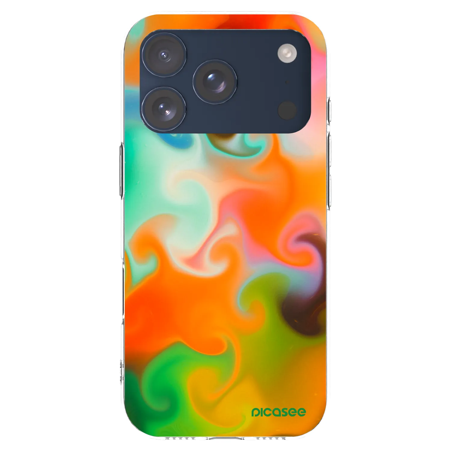 Picasee silikónový prehľadný obal pre Apple iPhone 17 Pro - Juice