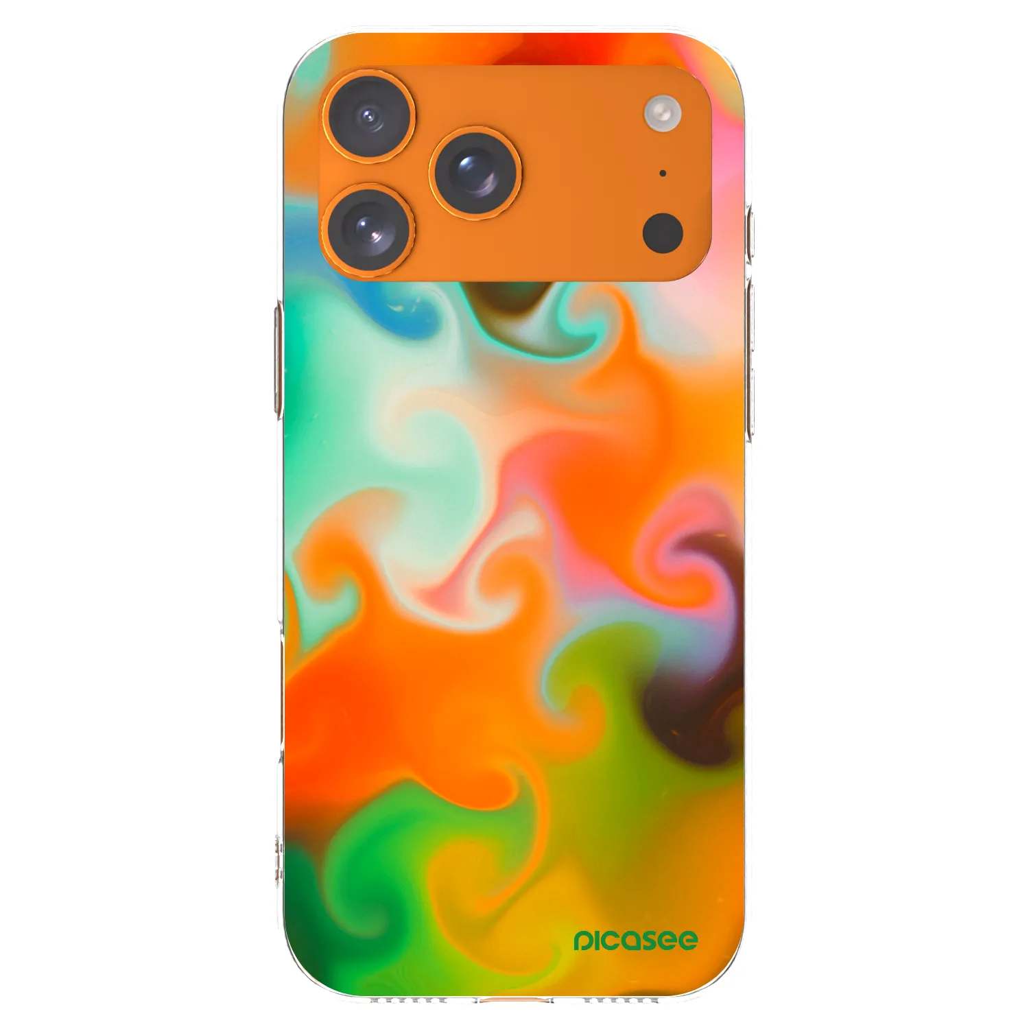 Picasee silikónový prehľadný obal pre Apple iPhone 17 Pro Max - Juice