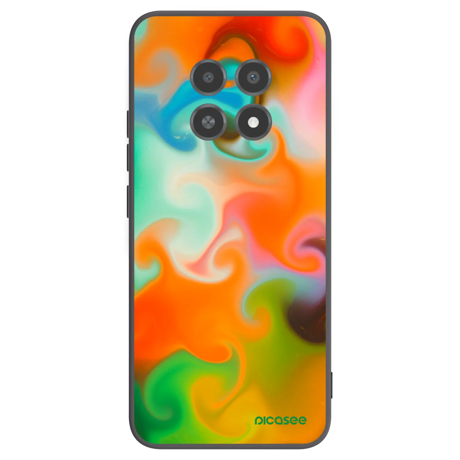 Picasee silikónový čierny obal pre Realme 12X - Juice