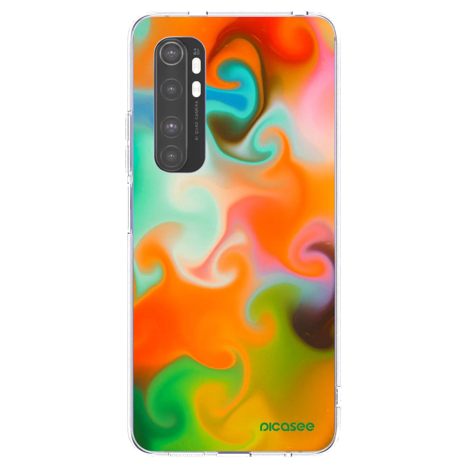 Picasee silikónový prehľadný obal pre Xiaomi Mi Note 10 Lite - Juice