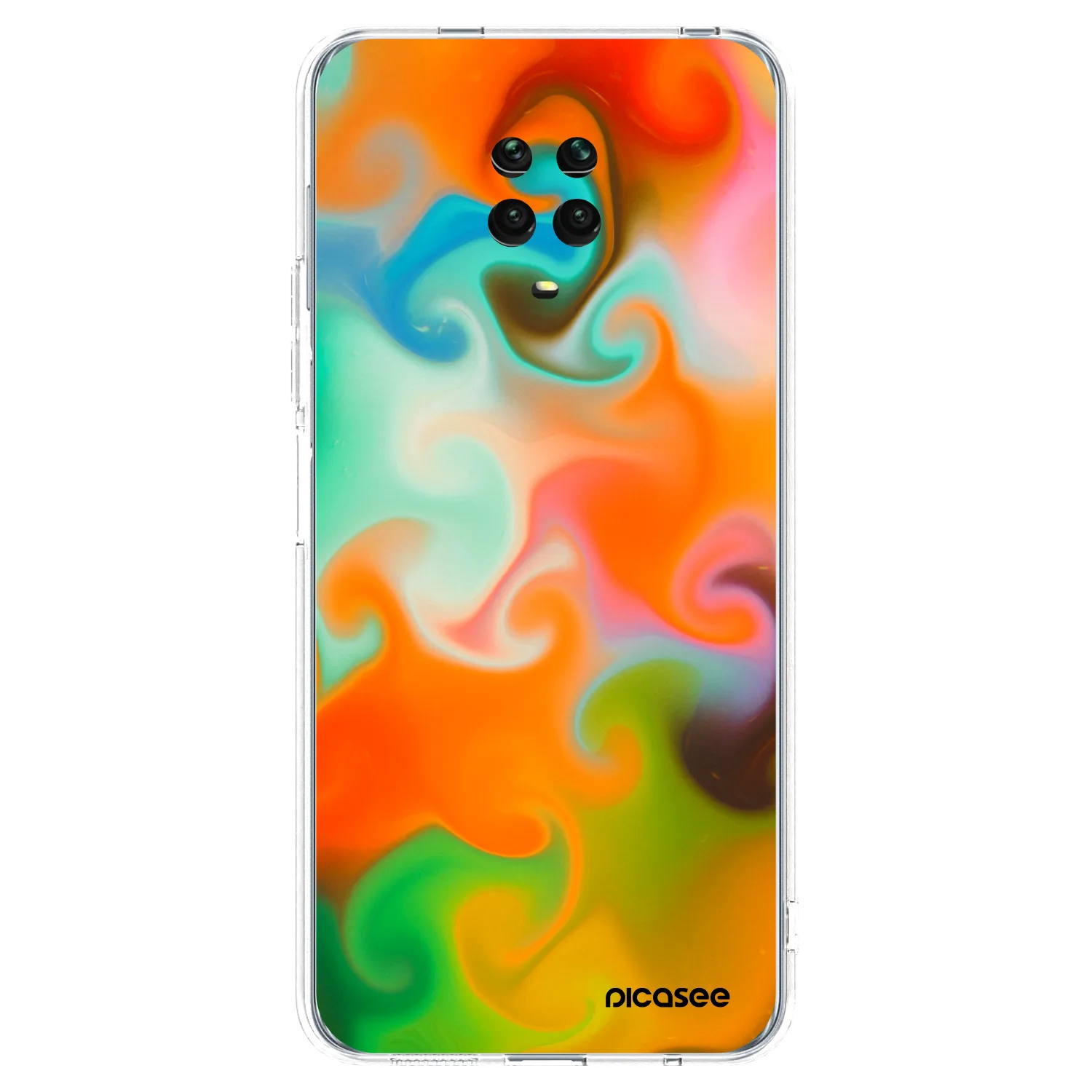 Picasee silikónový prehľadný obal pre Xiaomi Redmi Note 9S - Juice