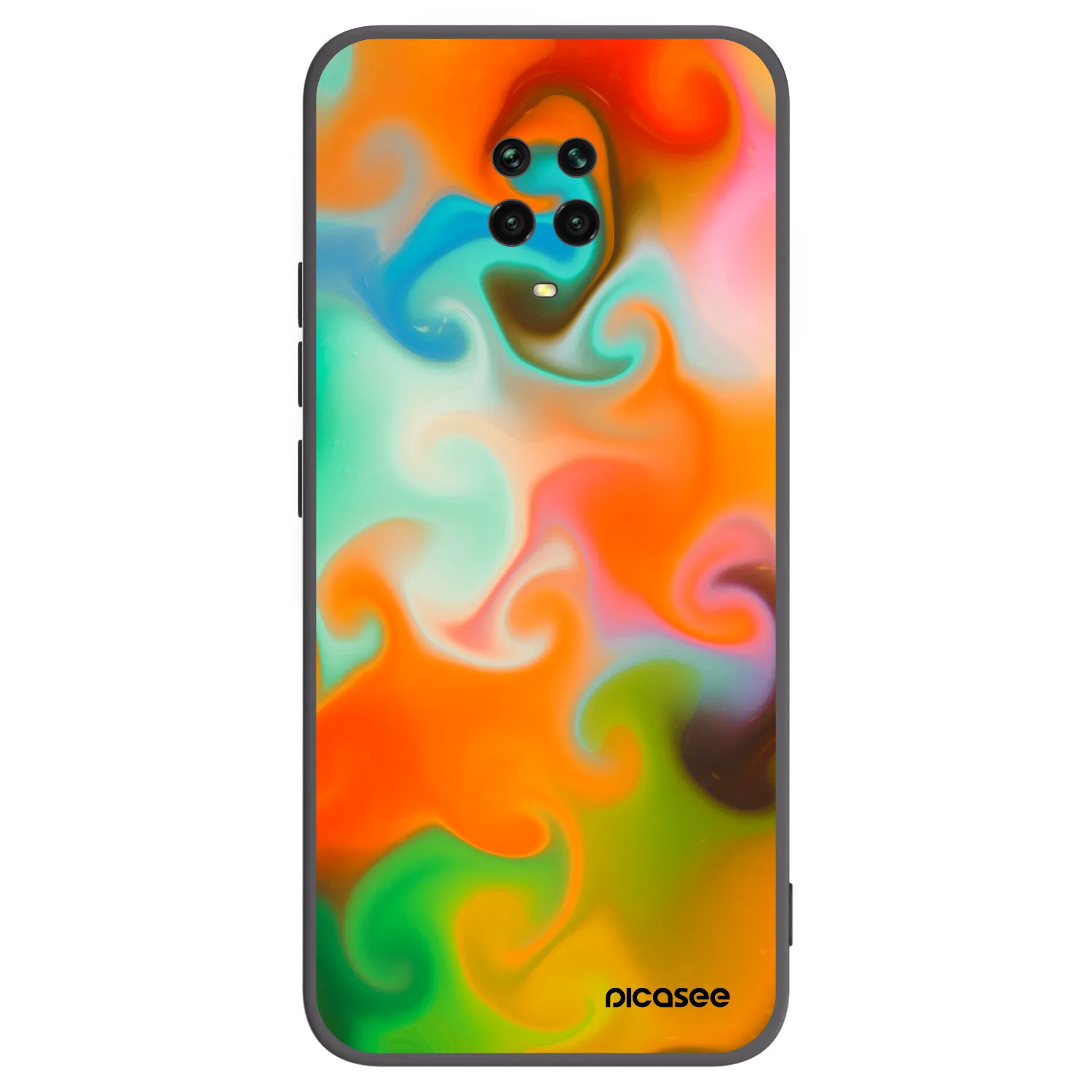 Picasee silikónový čierny obal pre Xiaomi Redmi Note 9S - Juice