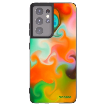 Picasee silikónový čierny obal pre Samsung Galaxy S21 Ultra 5G G998B - Juice