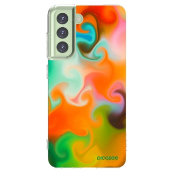 Picasee silikónový prehľadný obal pre Samsung Galaxy S21 FE 5G - Juice