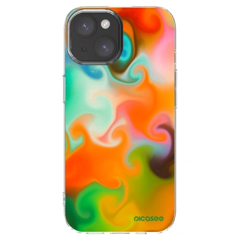 Picasee silikónový prehľadný obal pre Apple iPhone 15 - Juice