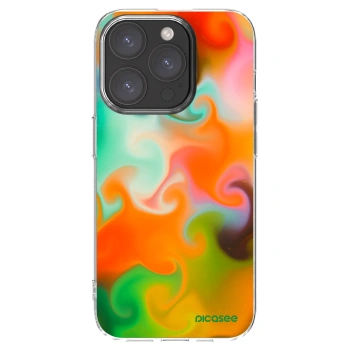 Picasee silikónový prehľadný obal pre Apple iPhone 15 Pro - Juice