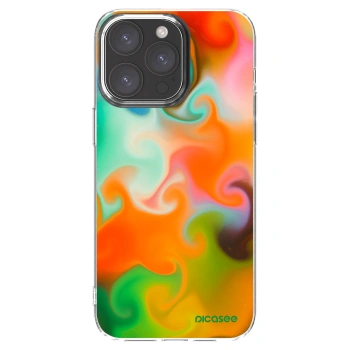 Picasee silikónový prehľadný obal pre Apple iPhone 15 Pro Max - Juice