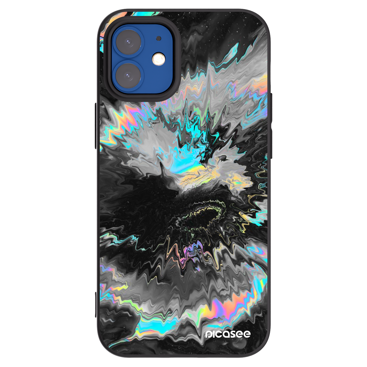 Picasee silikónový čierny obal pre Apple iPhone 12 mini - Magnetic