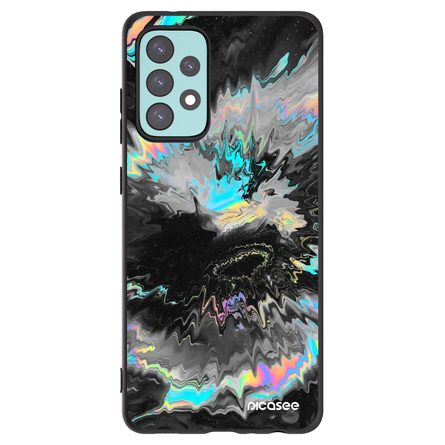 Picasee silikónový čierny obal pre Samsung Galaxy A72 A725F - Magnetic